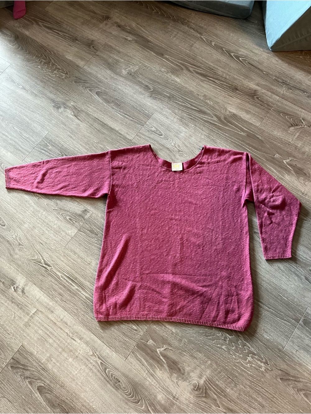 Vintage Paris Sport Club round neck Sweater in rose / Raspberry. XXL, XXXL